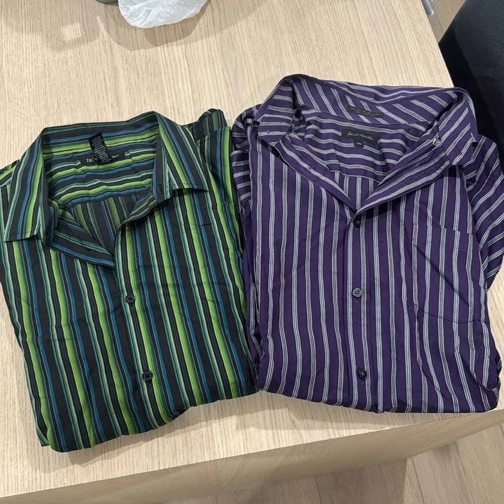 striped button down shirt bundle